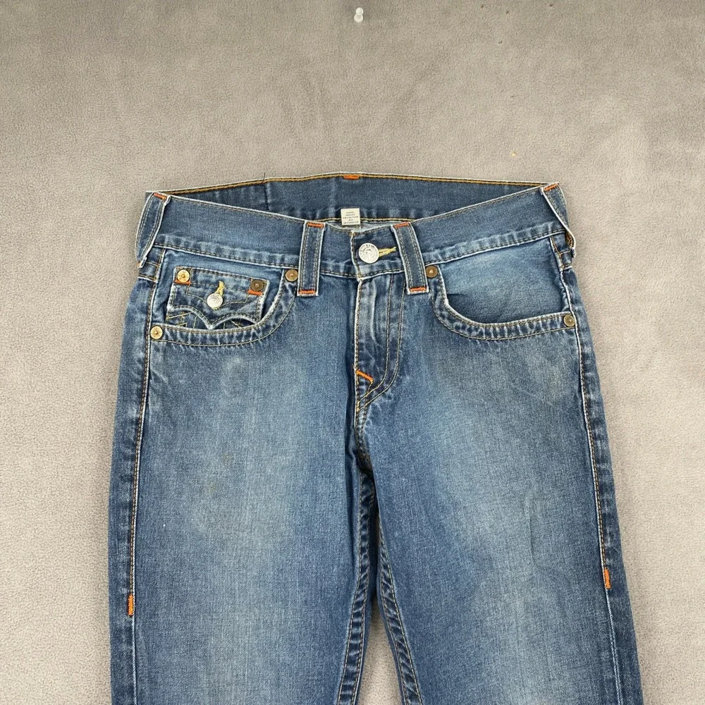 True Religion Skinny Section Mens Jeans Blue Cotton Denim Size 29 Made in Mexico